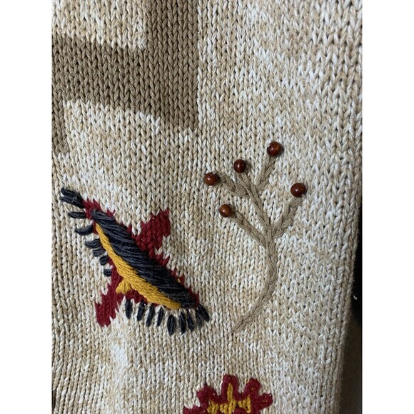 Ashley Hill Sweater XL Embroidered Southwest Tunic Aztec Native American Vtg - Picture 6 of 10